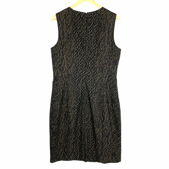 TAHARI Leopard Print Stretch Sheath Dress 14 New - Picture 6 of 6